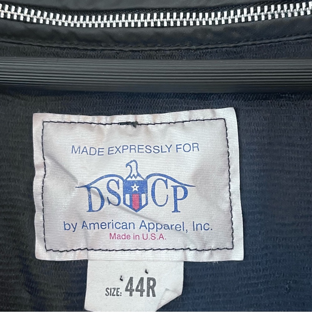 Military Tench Coat Mens 44R  Black Double Breasted Lined Belted Classic Preppy - Picture 8 of 9